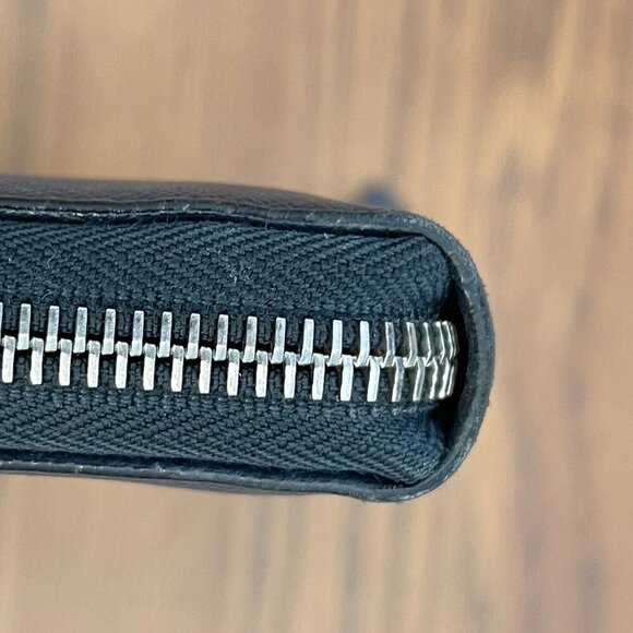 Prada 2ML220 Navy Saffiano Leather Long Wallet w/ Pockets Galore! - Preowned - Picture 10 of 15